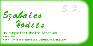 szabolcs hodits business card